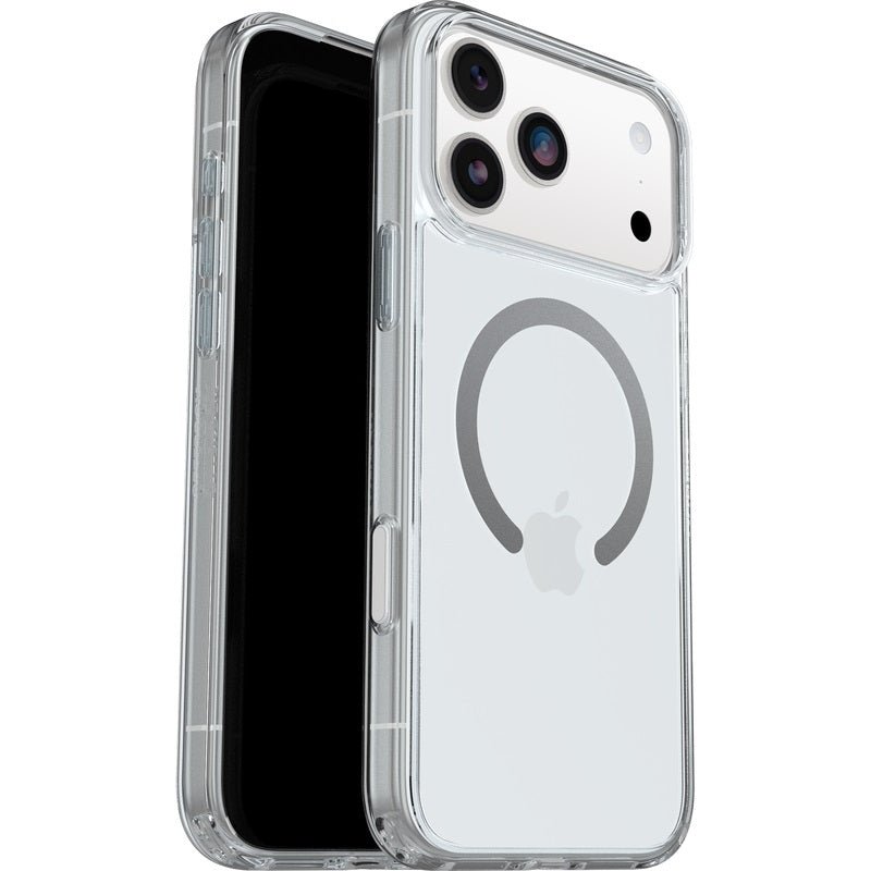 OtterBox Symmetry Clear MagSafe Apple iPhone 17 Pro (6.3') Case Clear - (77-98831), DROP+ 3X Military Standard, Raised Edges, 7 Years Warranty - Leader Electronics