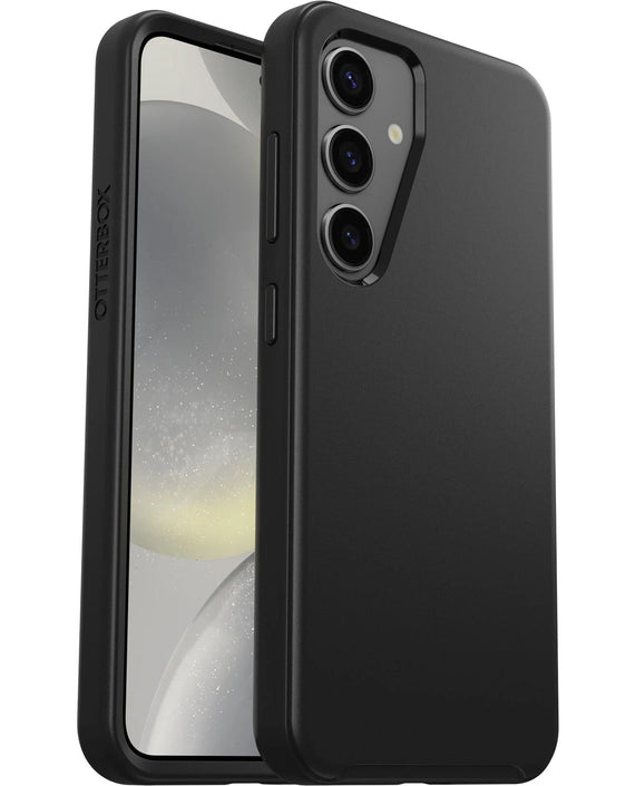 OtterBox Symmetry Samsung Galaxy S24 5G (6.2') Case Black - (77-94531),DROP+ 3X Military Standard, Antimicrobial, Raised Edges, 7 Years Warranty - Leader Electronics