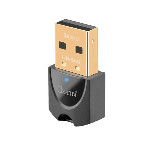 Oxhorn Bluetooth 5.4 V5.4 USB Wireless Dongle Support Bluetooth speakers, printers, headphones, headsets, keyboards, mice Support: Win7/8/10/11 Black - Leader Electronics