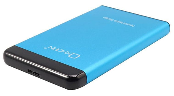 Oxhorn USB 3.0 USAP 2.5″ SATA HDD SSD Enclosure BlueUSB3.0 Cable (included) 2YR WTY - Leader Electronics