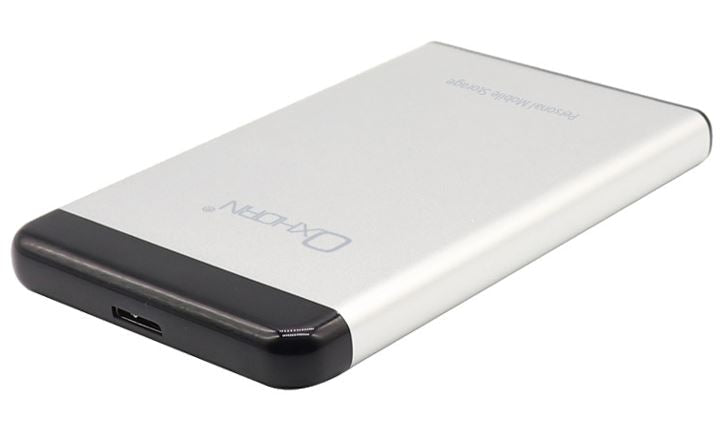 Oxhorn USB 3.0 USAP 2.5″ SATA HDD SSD Enclosure Silver USB3.0 Cable (included) 2YR WTY - Leader Electronics