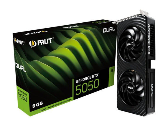 PALIT RTX5050 DUAL 8GB GDDR6 128bit 3-DP HDMI NE65050019P1-GB2070D - Leader Electronics