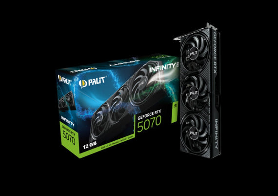 PALIT RTX5070 INFINITY 3 12GB GDDR7 192bit 3-DP HDMI NE75070019K9-GB2050S - Leader Electronics