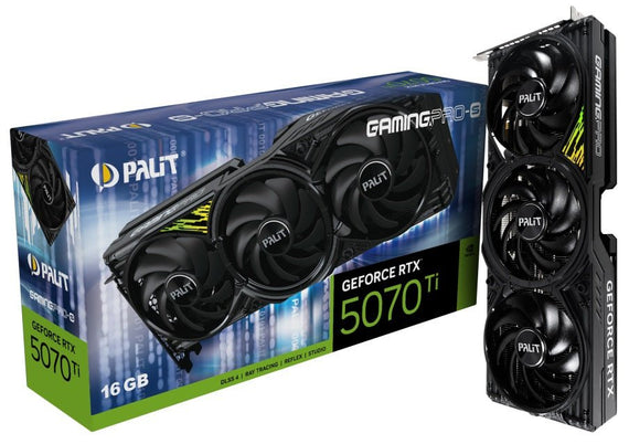 PALIT RTX5070Ti GAMINGPRO-S 16GB GDDR7 256bit 3-DP HDMI NE7507T019T2-GB2031U - Leader Electronics