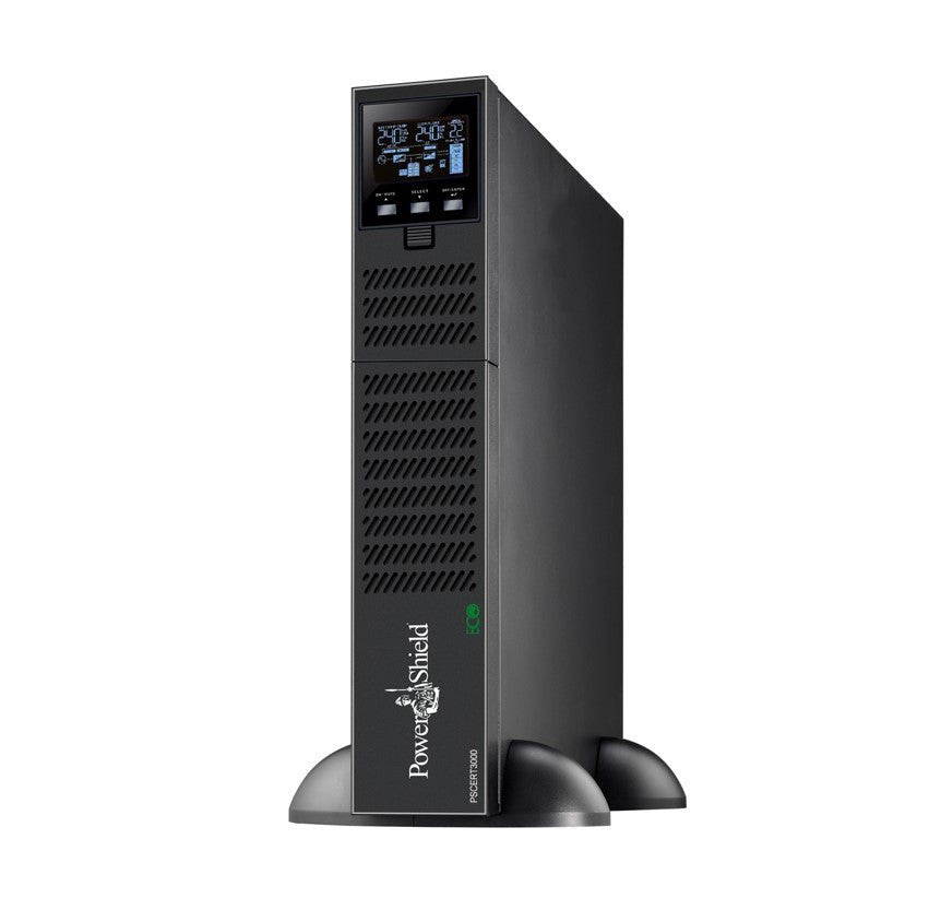 PowerShield Centurion RT 3000VA/2700W - 15Amp, True Online Double Conversion Rack/Tower UPS, 2 AUS sockets, 10A, C13 x 5, 16A, C19 x1, 2-year warranty - Leader Electronics