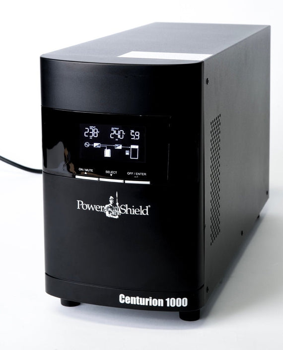 PowerShield Centurion Tower UPS 1000VA/900W, 10A input, 2 AUS sockets, 10A, C13 x 2, 2-year warranty - Leader Electronics