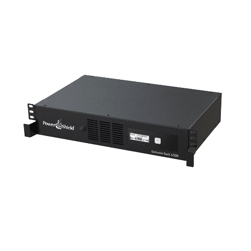 PowerShield Defender RackMount 1500VA/900W, 2RU Shallow depth UPS, 5 AUS sockets, 2 x 10 Amp IEC, user-replaceable batteries, 2-year warranty - Leader Electronics