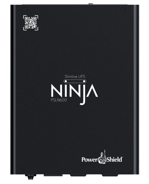 PowerShield Ninja Slimline 600VA UPS, LiFePO4, 2x IEC Outputs, Lithium-iron Phosphate, DIN Rail Mount, Silent Operation, 5 Yr Warranty - Leader Electronics