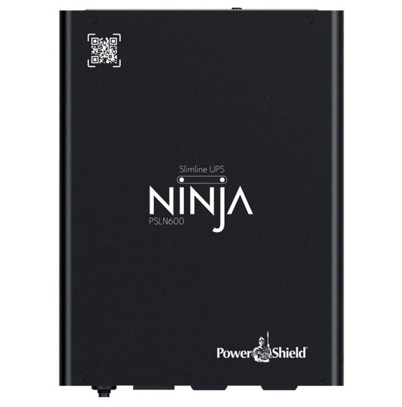 PowerShield Ninja Slimline 600VA UPS, LiFePO4, 2x IEC Outputs, Lithium-iron Phosphate, DIN Rail Mount, Silent Operation, 5 Yr Warranty - Leader Electronics