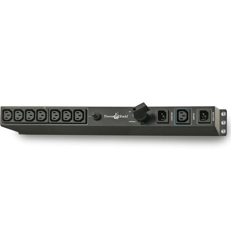 PowerShield Rack Mount Bypass Switch Plus Hot Swap PDU for 1 & 2kVA, 1U, 10Amp Input, ensures uninterrupted power during maintenance - Leader Electronics