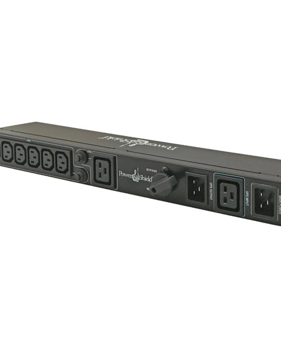 PowerShield Rack Mount Bypass Switch Plus Hot Swap PDU for 3kVA, 1U, 15Amp Input, facilitates safe maintenance procedures - Leader Electronics