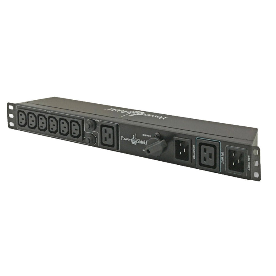 PowerShield Rack Mount Bypass Switch Plus Hot Swap PDU for 3kVA, 1U, 15Amp Input, facilitates safe maintenance procedures - Leader Electronics