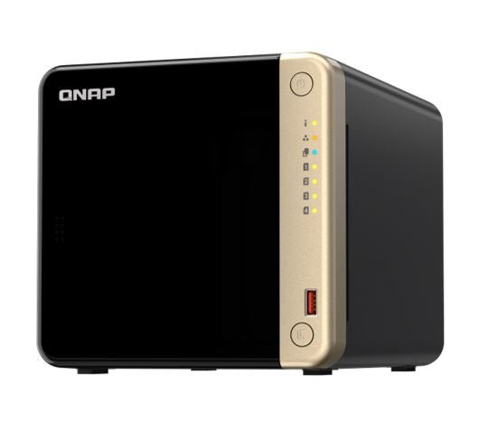 QNAP TS-464-8G 4 Bay NAS Intel Celeron N5095 Quad core 8GB DDR4 2xM.2 2280 PCle 2x2.5GbE 1xSlot PCle Gen3x2 2xUSB3.2 1XHDMI2.0 3YR WTY - Leader Electronics