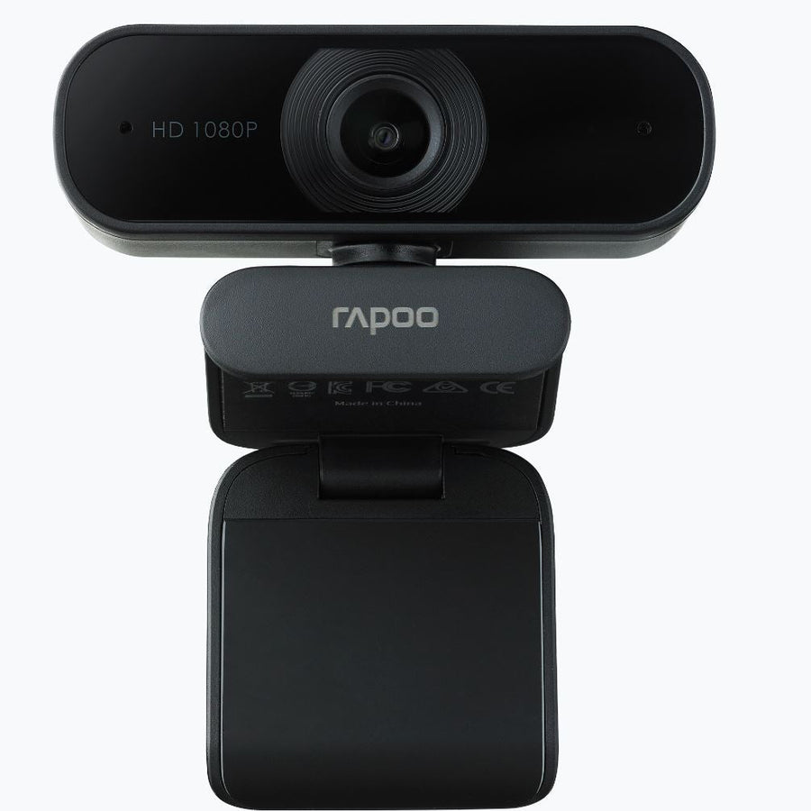 RAPOO C260 Webcam FHD 1080P/HD720P, USB 2.0, 95 degrees Wide Angle, Autofocus, Noise cancelling Mic. - Ideal for TEAMS, Zoom - Leader Electronics
