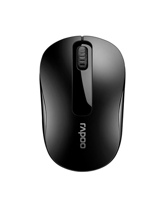 RAPOO M10 PLUS 2.4GHz Wireless Optical Mouse Black - 1000dpi Coverage up to 10 Meters and 360 degrees. 3Keys - Leader Electronics