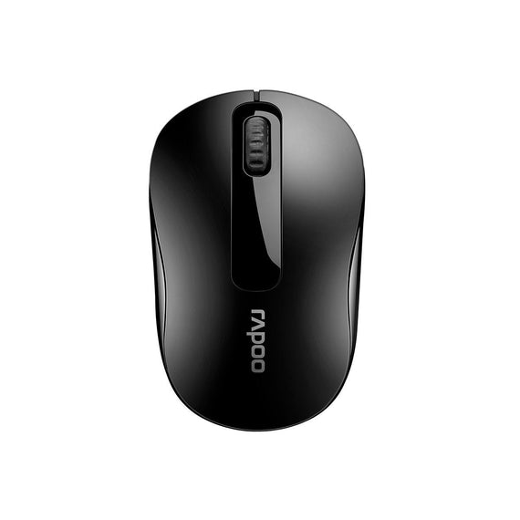 RAPOO M10 PLUS 2.4GHz Wireless Optical Mouse Black - 1000dpi Coverage up to 10 Meters and 360 degrees. 3Keys - Leader Electronics
