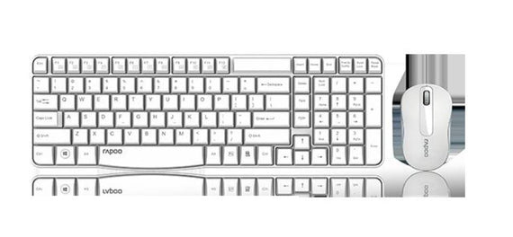 RAPOO X1800S 2.4GHz Wireless Optical Keyboard Mouse Combo Black - 1000DPI Nano - Leader Electronics