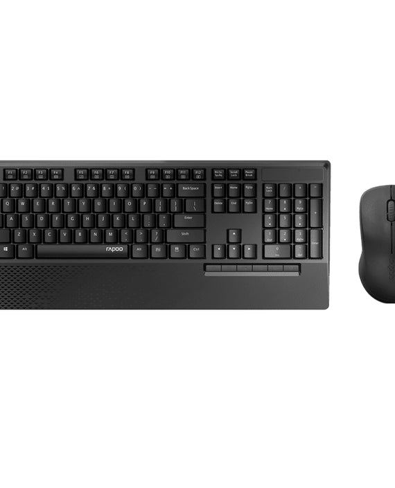 RAPOO X1960 Wireless Mouse and Keyboard Combo with Palm Res -1000DPI, Wireless 2.4G, 10m Range, Spill Resistant, Plug-and-Play - Leader Electronics