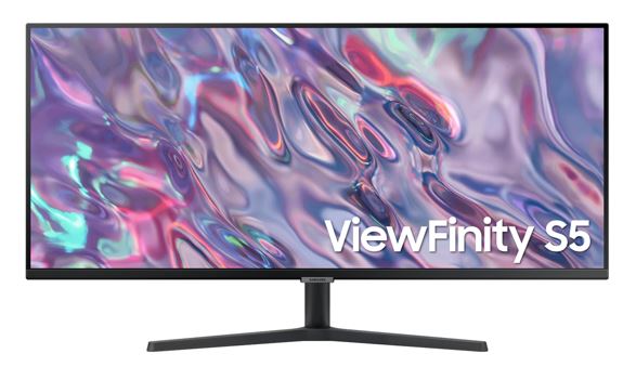 Samsung 34' ViewFinity S50GC UWQHD Ultra-Wide 3000:1 100Hz 3440x1440 21:9 5ms 250 cd/㎡ HDR10 VA DP 2xHDMI Headphone Tilt Adjustable VESA Black 3Y WTY - Leader Electronics