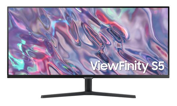 Samsung 34' ViewFinity S50GC UWQHD Ultra-Wide 3000:1 100Hz 3440x1440 21:9 5ms 250 cd/㎡ HDR10 VA DP 2xHDMI Headphone Tilt Adjustable VESA Black 3Y WTY - Leader Electronics