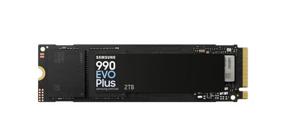 Samsung 990 EVO Plus 2TB PCIe Gen5 NVMe SSD 7250MB/s 6300MB/s R/W 1000K/1350K IOPS 1200TBW 1.5M hrs V-NAND TLC AES 256-bit Encryption 5yr wty - Leader Electronics