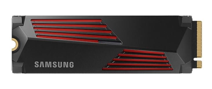 Samsung 990 Pro 4TB with Heatsink Gen4 NVMe SSD 7450MB/s 6900MB/s R/W 1600K/1550K IOPS 2400TBW 1.5M Hrs MTBF for PS5 5yrs Wty - Leader Electronics