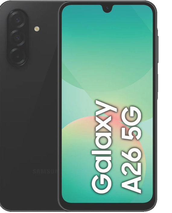 Samsung Galaxy A26 5G 128GB - Black *AU STOCK*, 6.7', Super AMOLED, 90Hz, 6GB/128GB, 50MP/13MP, Single SIM, 5000mAh, 2 Years Warranty - Leader Electronics