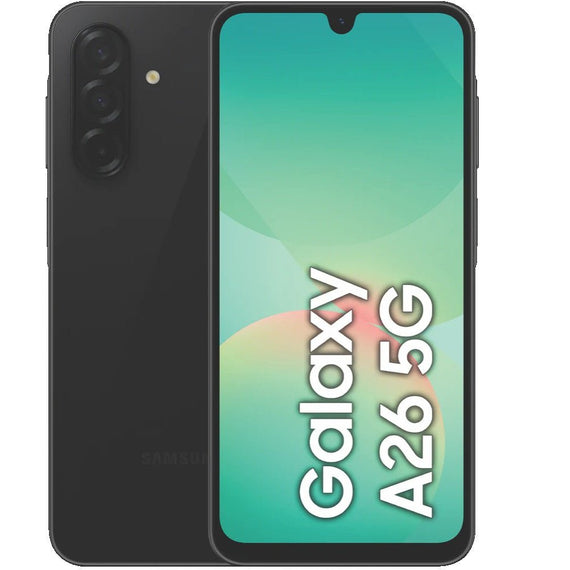 Samsung Galaxy A26 5G 128GB - Black *AU STOCK*, 6.7', Super AMOLED, 90Hz, 6GB/128GB, 50MP/13MP, Single SIM, 5000mAh, 2 Years Warranty - Leader Electronics