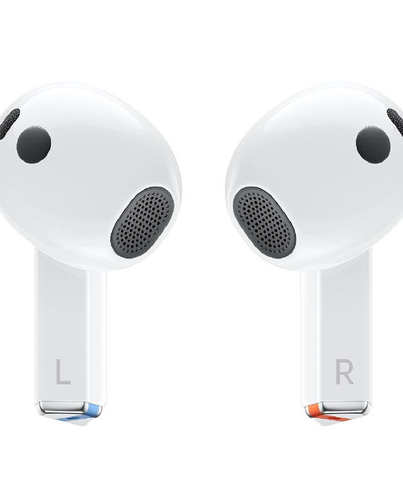Samsung Galaxy Buds3 - White (SM-R530NZWAASA) *AU STOCK*, Active Noise Cancellation, Ergonomic Design, Bluetooth v5.4, 48mAh, 1 Year Warranty - Leader Electronics