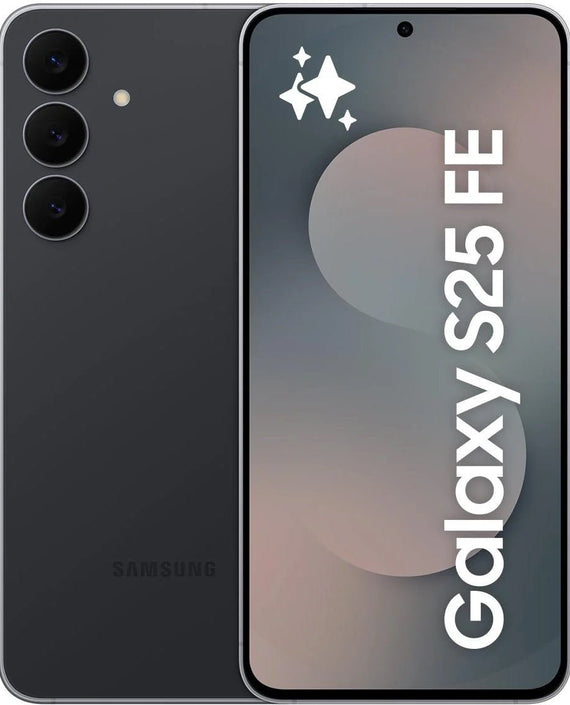 Samsung Galaxy S25 FE 5G 128GB - Jet Black *AU STOCK*, 6.7', Full HD+, 120Hz, 8GB/128GB, 50MP/12MP, Single+ eSIM, AI, 4900mAh, 2 Years Warranty - Leader Electronics