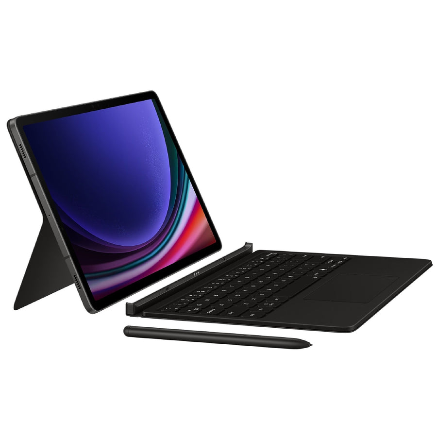 Samsung Galaxy Tab S10 Lite / S10 FE / Tab S9 / S9 FE Book Cover Keyboard - Black(EF-DX725UBEGWW), Effortless Comes In 150°, AI Key, 6 Months Warranty - Leader Electronics