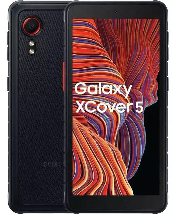 Samsung Galaxy XCover5 4G 64GB EE - Black *AU STOCK*, 5.3', HD+, 60Hz, 4GB/64GB, 16MP/5MP, IP68, Dual SIM, 3000mAh, 3 Years Warranty - Leader Electronics