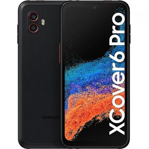 Samsung Galaxy XCover6 Pro 5G 128GB EE - Black, 6.6', Full HD+, 120Hz, 6GB/128GB, 50MP/13MP, IP68, Dual SIM, 4050mAh, 3 Years Warranty - Leader Electronics