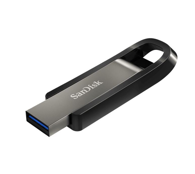 SanDisk 256GB Extreme GO USB3.2 Metal Flash Drive USB-A 400MB/s SecureAccess™ encryption software2 Lifetime Lifetime Warranty Black (LS) - Leader Electronics