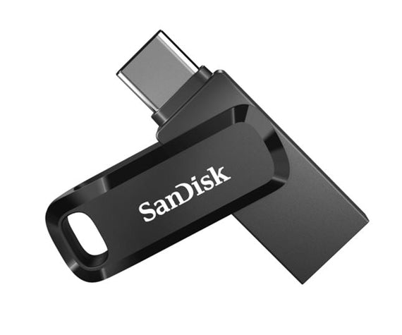 SanDisk 512GB Ultra Dual Drive Go 2-in-1 USB-C & USB-A Flash Drive Memory Stick 150MB/s USB3.1 Type-C Swivel for Android Smartphones Tablets Macs PCs - Leader Electronics