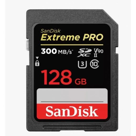 SanDisk SDSDXDK-128G-GN4IN 128GB Extreme PRO SDXC UHS-II Memory Card - Lifetime limited Warranty (LS) - Leader Electronics