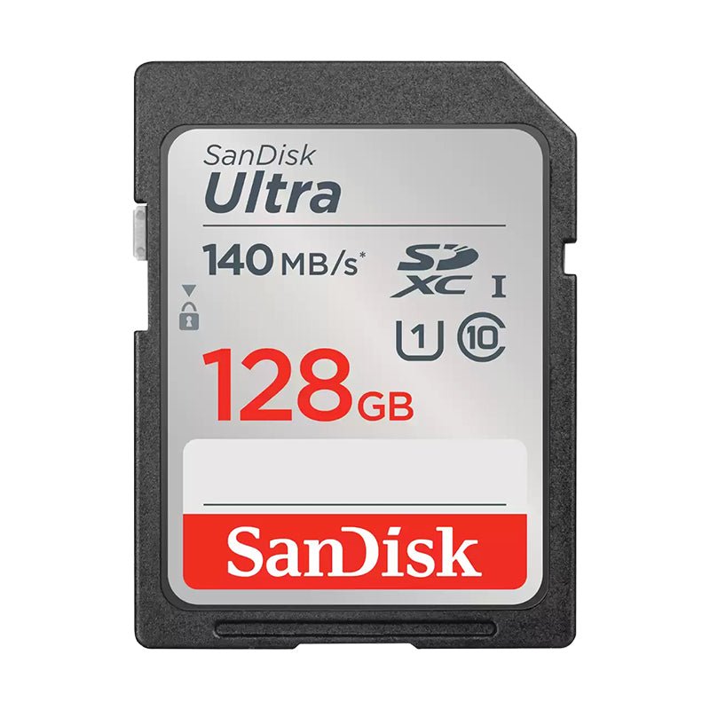 SanDisk Ultra 128GB SDHC SDXC UHS-I Memory Card 140MB/s Full HD Class 10 Speed Shock Proof Temperature Proof Water Proof X-ray Proof Digital Camera - Leader Electronics