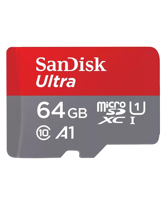 SanDisk Ultra 64GB microSD SDHC SDXC UHS-I Memory Card 140MB/s Class 10 Speed No adapter - Leader Electronics