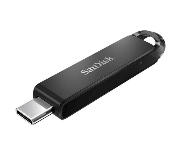 SanDisk Ultra USB Type-C Flash Drive, CZ460 64GB, USB Type C 3.1, Black, Super-thin Retractable, 5Y - Leader Electronics