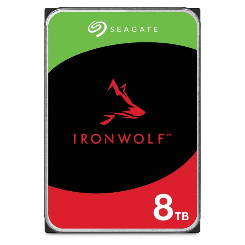 Seagate 8TB 3.5' IronWolf, SATA 6.0Gb/s, NAS 24x7, CMR, max. STR OD 202MB/s, 5400 RPM, 256MB Cache, HDD, 3Years Warranty (ST8000VN002) - Leader Electronics