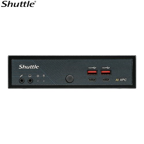 Shuttle AI XPC, Intel ® Meteor Lake Core Ultra 7 155H processor, 2x DDR5, 3x M.2 2280, 2x HDMI, 2x DP, 8x USB, 4x 2.5G LAN, 1x M.2 2230 - Leader Electronics
