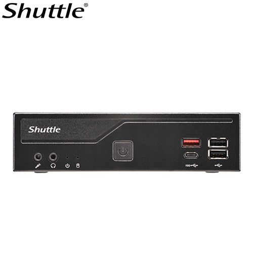 Shuttle DH810 Slim Mini PC 1.3L chassis - Intel® Core™ Ultra 200 serie ,2 x DDR5 SODIMM slots,48GB, 2xLAN (1G & 2.5G), 2xRS232, HDMI, 2xDP, 120W, Vesa - Leader Electronics