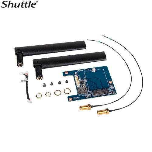 Shuttle M.2 adapter, antennas and cables for M.2 LTE modules for DS20U series, DH32U series, DH470, DL20N series, DH610, DH670, DH610S, XH510G2 - Leader Electronics