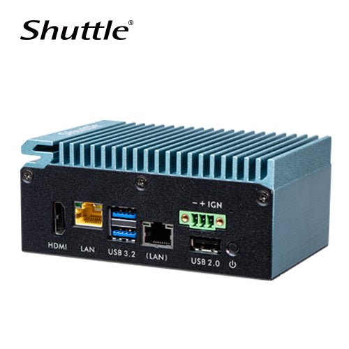 Shuttle SPCEL03 Industrial Computer -Intel Atom x6413E, 1x HDMI, 2x LAN,3x USB, RS232/422/485, DIO, DDR4 (Max 32GB) Dual Channel DDR4-3200MHz - 32GB M - Leader Electronics