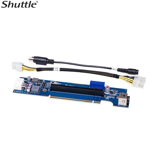 Shuttle XPCs Add-On Cards includes a PCIe riser card with a Molex power cable and a power extender cable - Leader Electronics