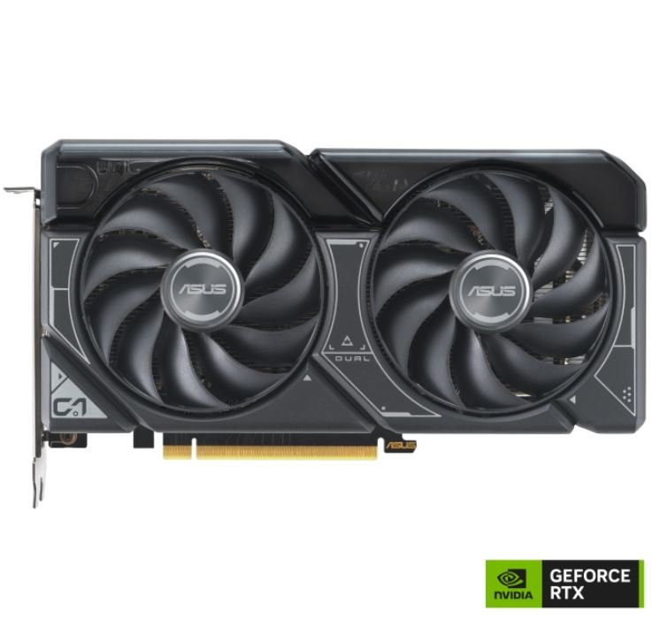 (SI SKU, Not Retail Packed) ASUS nVidia GeForce DUAL-RTX4060TI-O8G-V2 RTX4060 Ti OC Edition 8GB GDDR6, 2565 MHz Boost Clock, RAM 18 Gbps, 3xDP, 1xHD - Leader Electronics