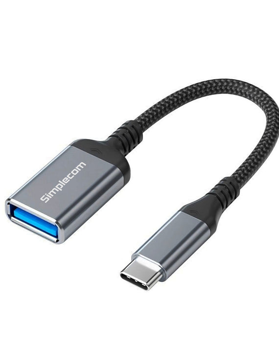 Simplecom CA131 USB-C Male to USB-A Female USB 3.0 OTG Adapter Cable - Leader Electronics