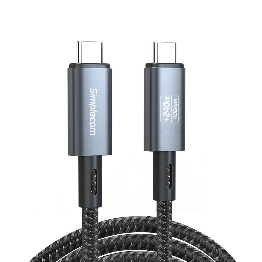 Simplecom CA612 USB-C to USB-C Cable USB4 40Gbps 5A 240W PD3.1 8K@60Hz 1.2M - Leader Electronics