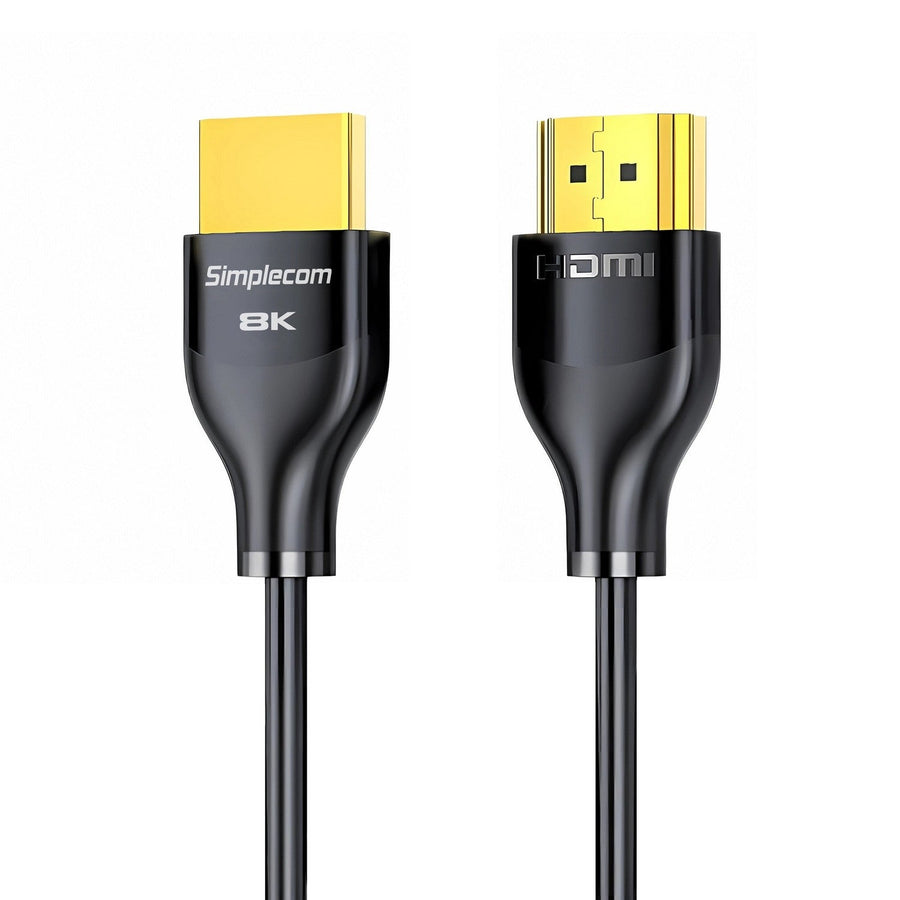 Simplecom CAH510 Ultra High Speed HDMI 2.1 Cable 48Gbps 8K@60Hz Slim Flexible 1M - Leader Electronics