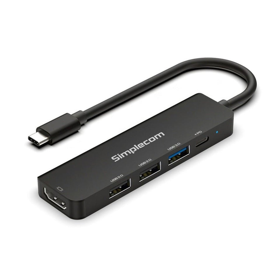 Simplecom CHT550 USB-C 5-in-1 Multiport Docking Station with USB Hub PD HDMI 2.0 4K@60Hz - Leader Electronics